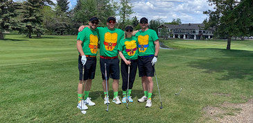Team Ninja Turtles were the costume winners at this year's Charity Golf Classic.